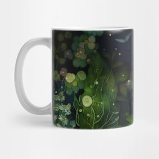 Watercolor Forest, Woodland Landscape Mug